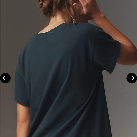 nwot LETLUV anthropologie blondie t shirt medium glitter accents so good! - Picture 3 of 8